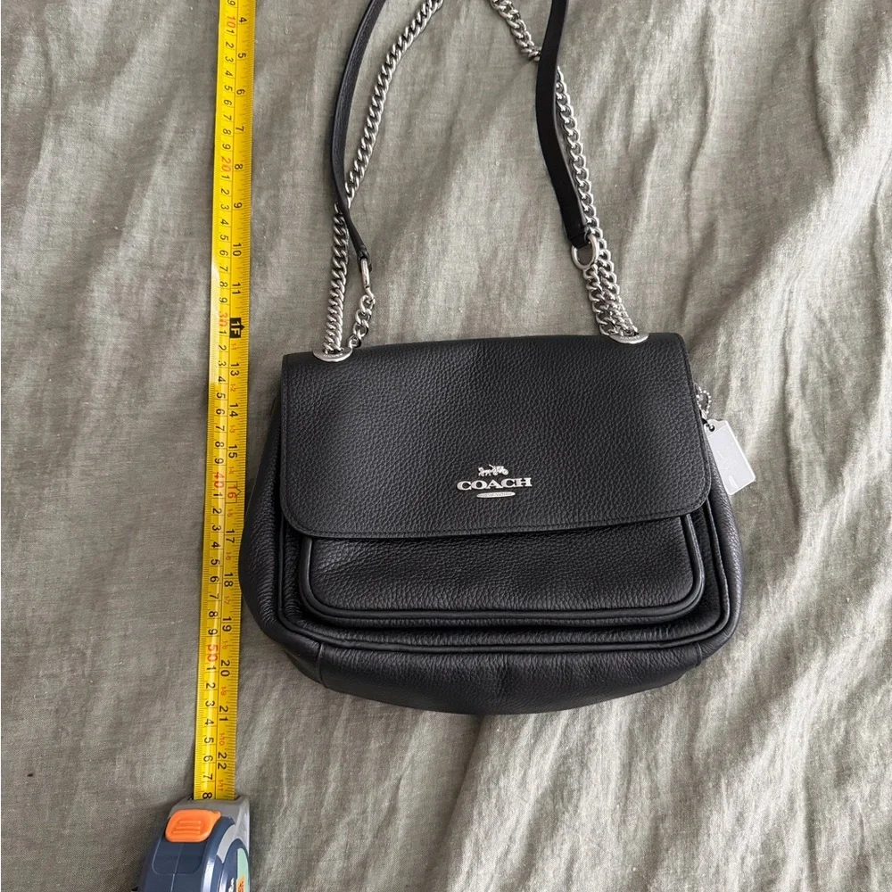 Coach Klare Black Pebbled Leather Crossbody Bag - Picture 7 of 8